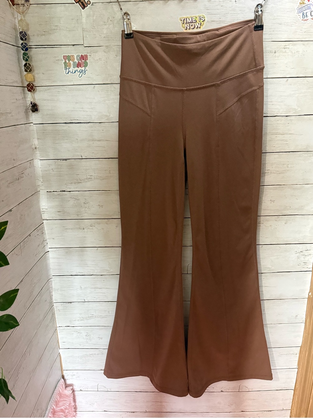 JoyLab Flare Leg Yoga Pants Brown/Taupe Size S